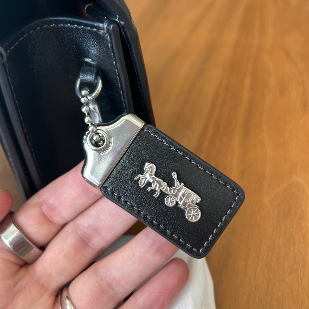 Coach Bandit Shoulder Bag in Black with Silver Hardware - Picture 13 of 13